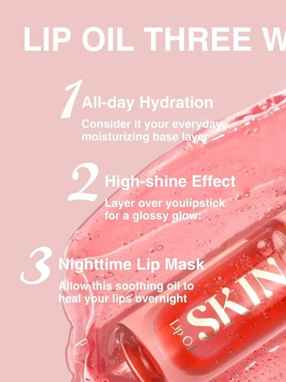 SKIN by LANGMANNI Moisturizing Lip Oil/Balm Lip Care Shade/Flavor BERRY INVOLVED